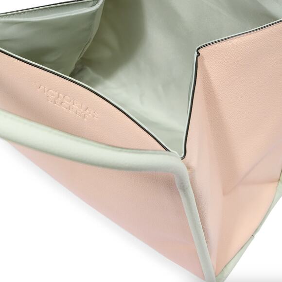 Victoria's Secret Daring Tote Pale Pink & Green Piping NWT - Picture 5 of 5